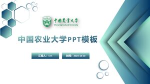 Çin Ziraat Üniversitesi PPT Şablonu