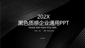 202X Enterprise Universal PPT mit schwarzer Textur