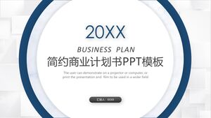 20XX Vereinfachte Businessplan-PPT-Vorlage