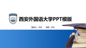 Modelo PPT da Universidade de Estudos Estrangeiros de Xi'an