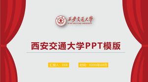 Modelo PPT da Universidade Xi'an Jiaotong