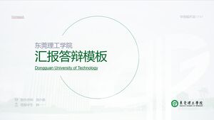 Dongguan Teknoloji Üniversitesi tez savunması PPT şablonu