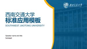 Uniwersalny szablon PPT do obrony pracy akademickiej na Uniwersytecie Southwest Jiaotong