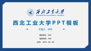 Szablon PPT dla Northwestern Polytechnical University