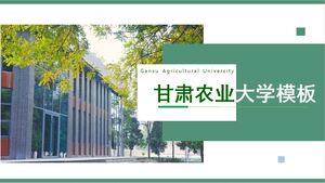 Szablon Uniwersytetu Rolniczego Gansu
