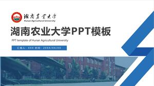 Hunan Tarım Üniversitesi PPT Şablonu