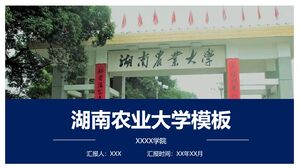 Plantilla de la Universidad Agrícola de Hunan