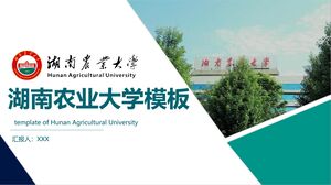 Modèle de l'Université agricole du Hunan