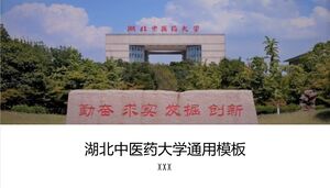Szablon ogólny Uniwersytetu Tradycyjnej Medycyny Chińskiej w Hubei
