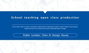 Atmosfera simplă business albastru școală predare clasă deschisă practică cursuri șablon ppt