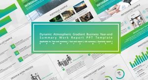 Gradient Wind Business Work Zusammenfassung Bericht PPT-Vorlage