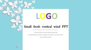 Kleine frische vertikale Wind PPT-Vorlage