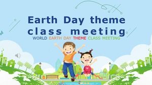 Plantilla PPT dinámica de clase temática del Día de la Tierra