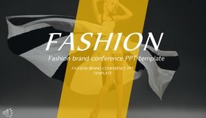 패션 유럽과 미국 스타일의 PPT 템플릿