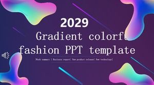 Șablon de modă PPT modă colorată