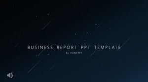 Elegant and simple starry sky PPT template