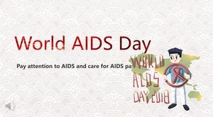 Szablon PPT promocji Światowego Dnia AIDS