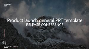 Template PPT konferensi peluncuran produk gaya Eropa dan Amerika