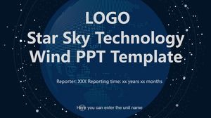 เทมเพลต PPT Wind Sky Technology