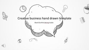Creative business hand drawn style template PPT template