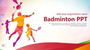 Șablon PPT pentru badminton sport