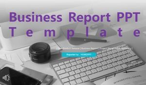 Szablon raportu biznesowego PPT