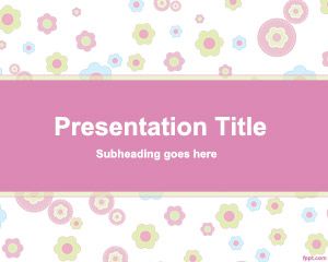 Rose Flower wektorowa Template for PowerPoint