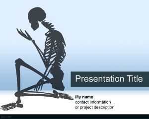 骨骼系統的PowerPoint模板