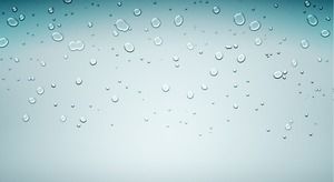 藍色水滴雨霧PPT背景圖片