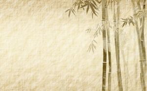 Imagen de fondo PPT de bosque de bambú de bambú verde y elegante