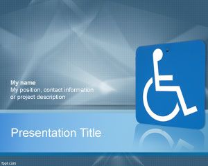 Инвалидность Шаблон PowerPoint