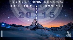 2015 год овец Креативный календарь PPT Chart