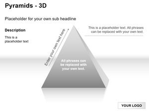 3D-пирамида PPT Chart