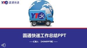 Yuantong Express Çalışması Özet Raporu PPT Şablonu