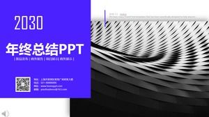 PPT-Vorlage für europäische und amerikanische Geschäftsberichte zum Jahresende