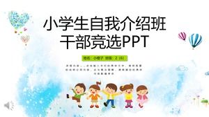 PPT-Vorlage für Klassenführer-Wahlkampagne