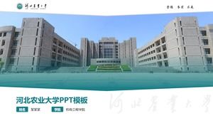 Thesis defense general ppt template of Agricultural University of Hebei