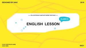 English courseware linguistics related topics ppt template PowerPoint  Templates Free Download