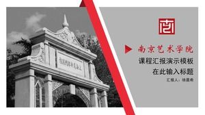 Ogólny szablon obrony ppt do obrony pracy dyplomowej Uniwersytetu Sztuki w Nankinie