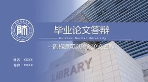 Guizhou Normal University Thesis Ogólne szablon PPT