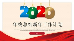 Podsumowanie roku nowy plan prac świąteczny motyw chińskiego nowego roku
