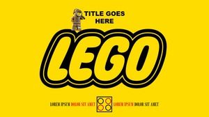 LEGO Stil Lego Bausteine ​​Thema Ppt Vorlage