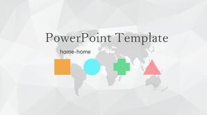 Simples fundo cinza poligonal elegante PowerPoint