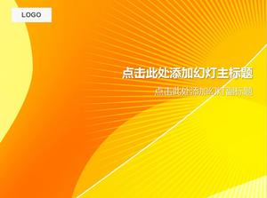 Prägnante orange Strahlung Stil PowerPoint-Vorlagen herunterladen