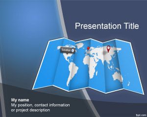Worldmap Шаблон PowerPoint