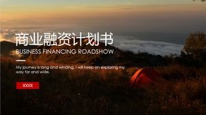 Roadshow empresa financiamento modelo de ppt do plano de negócios de inicialização