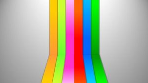 Modèle de ppt dynamique dynamique de barre de couleur de mangue dynamique