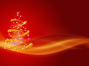 美麗的抽象聖誕樹耀眼的節日紅色聖誕節ppt模板