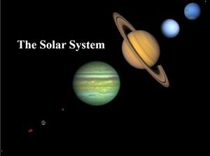 Güneş sistemi tanıtımı Avrupa ve Amerikan tarzı ppt şablonu