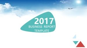 2017大气实用业务报告摘要及工作计划ppt模板（完整版）
